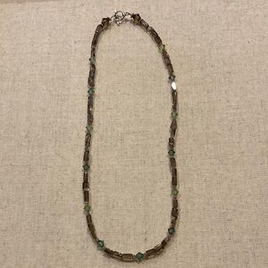 Brand new topaz and pink sapphire necklace